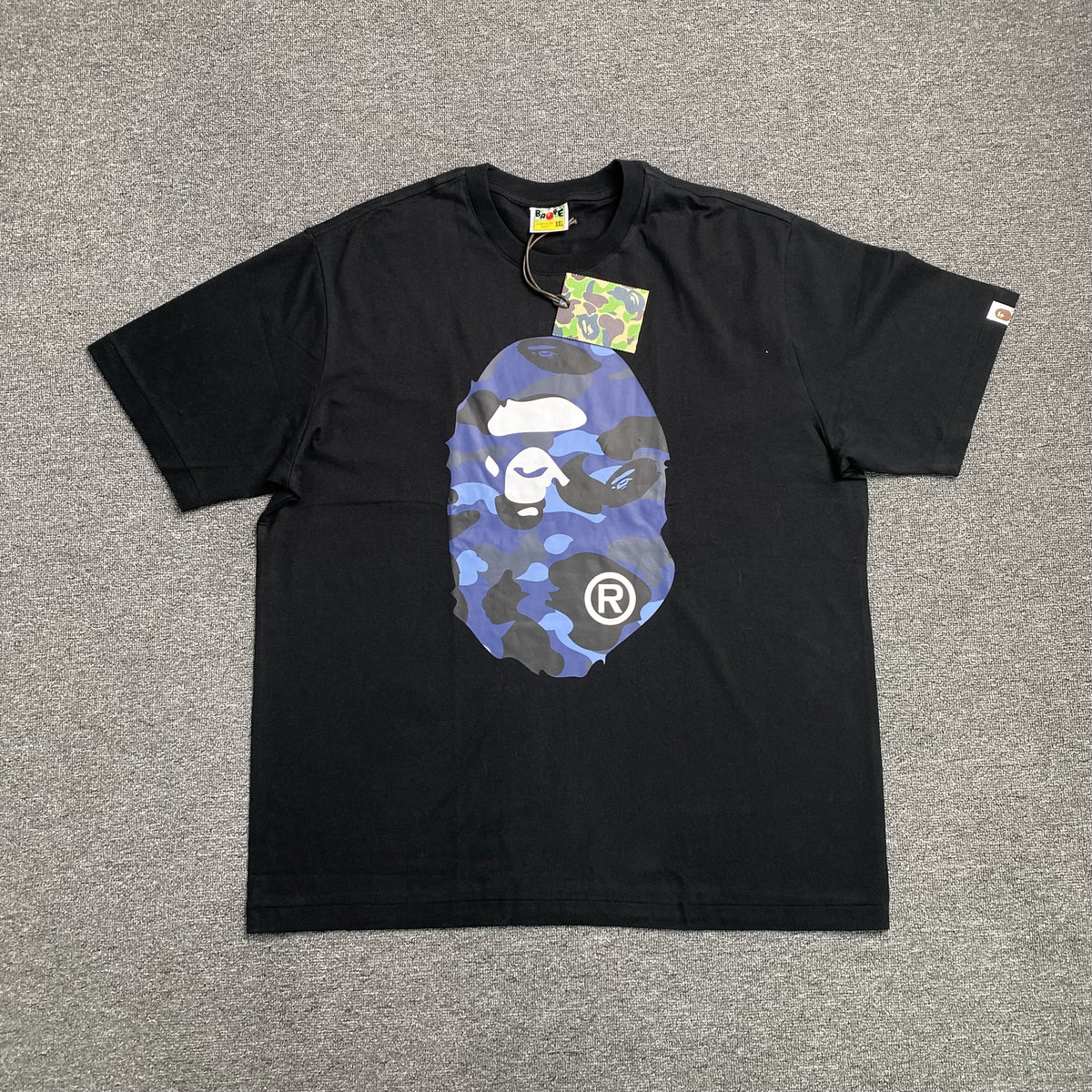 Remera Bape Camo Big Ape Head Negra