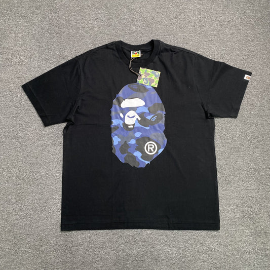 Remera Bape Camo Big Ape Head Negra