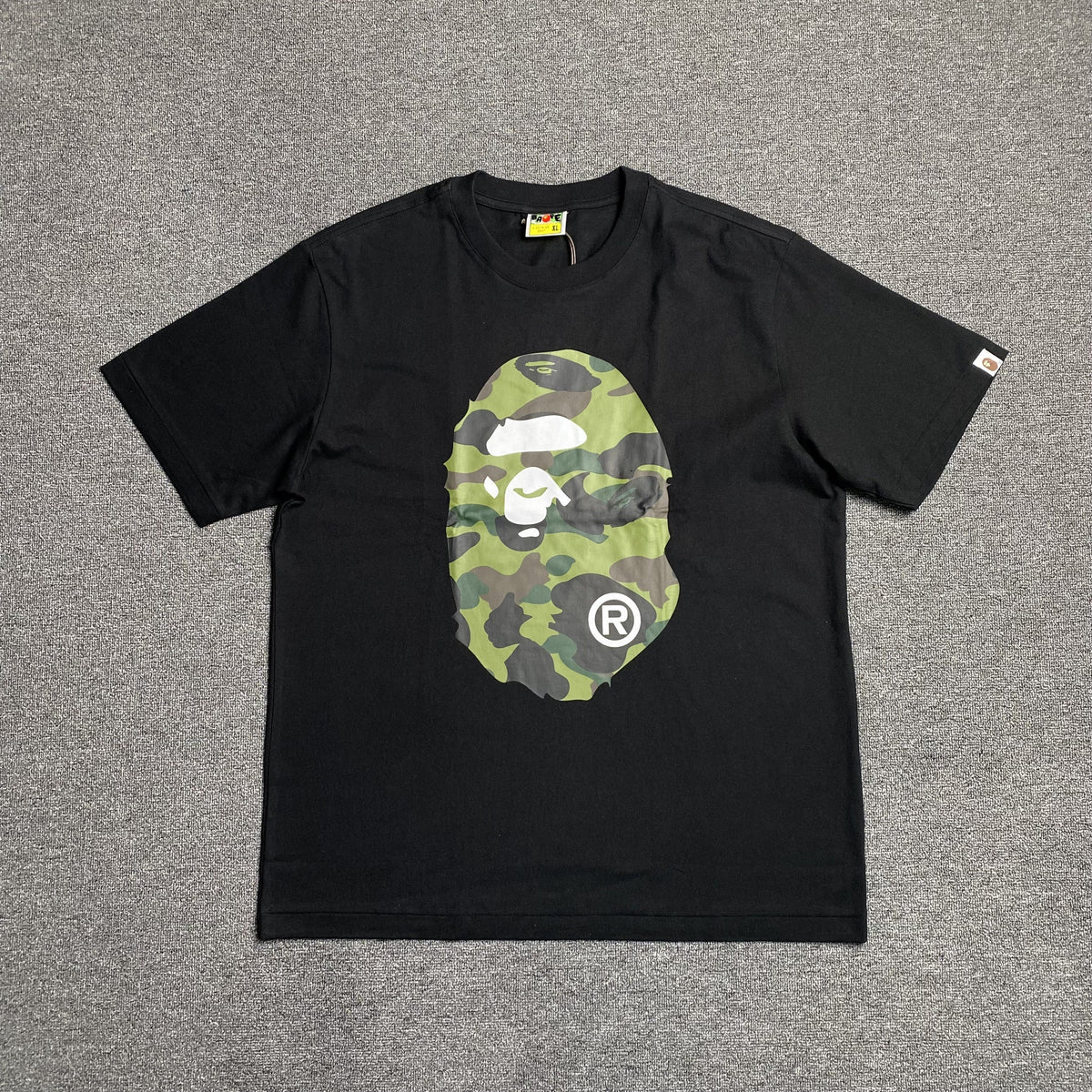 Remera Bape Camo Big Ape Head Negra