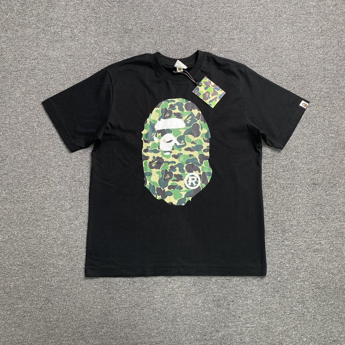 Remera Bape Camo Big Ape Head Negra