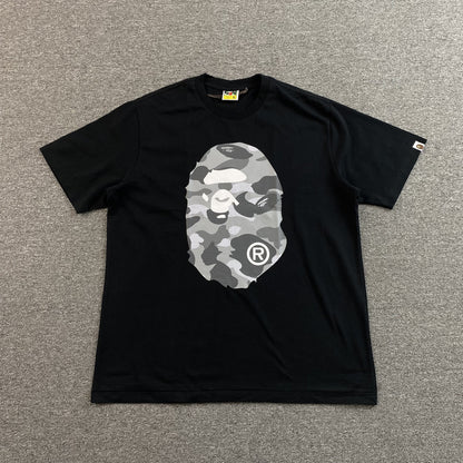 Remera Bape Camo Big Ape Head Negra