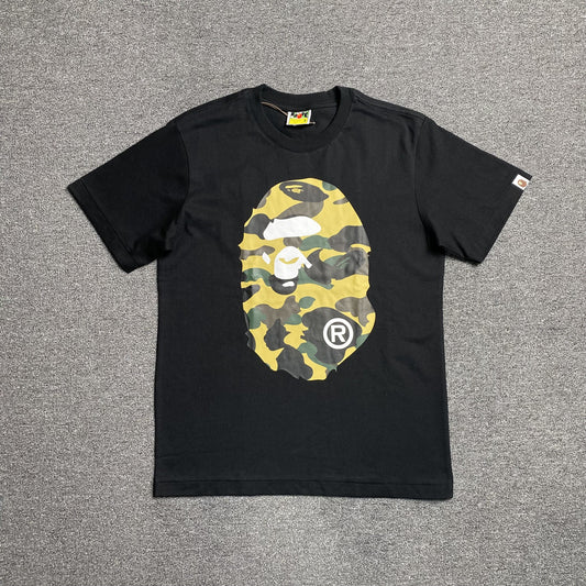 Remera Bape Camo Big Ape Head Negra