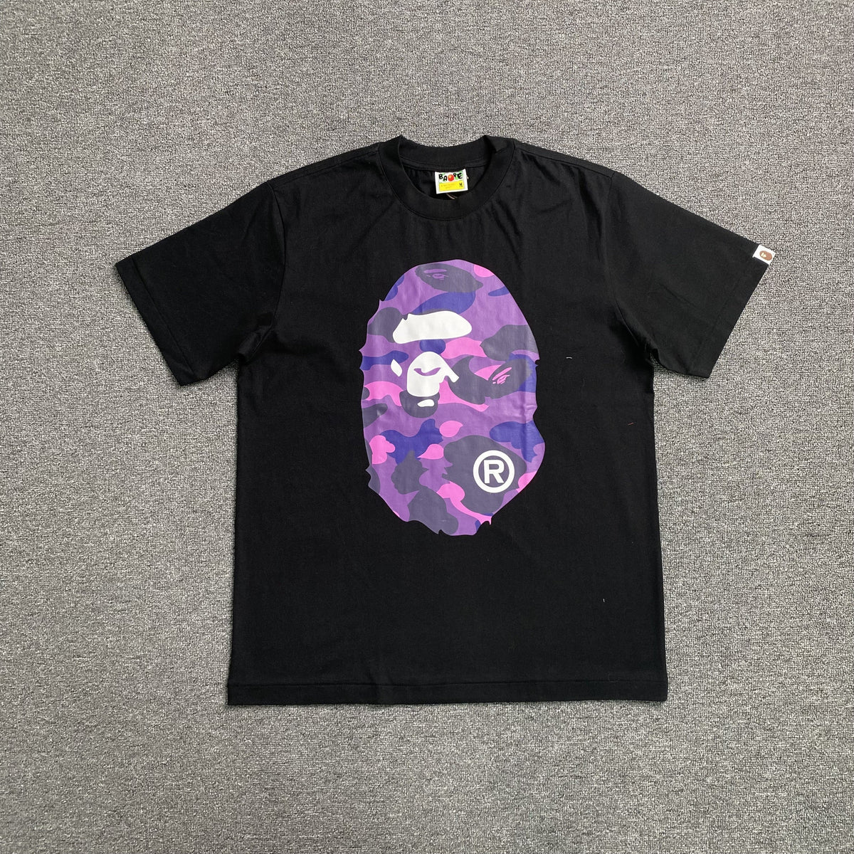 Remera Bape Camo Big Ape Head Negra