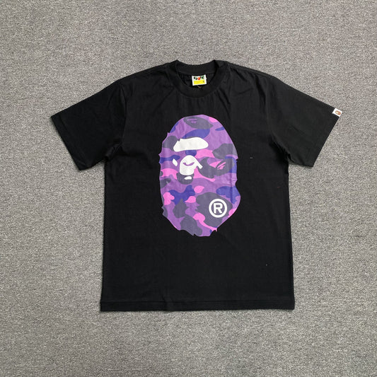 Remera Bape Camo Big Ape Head Negra