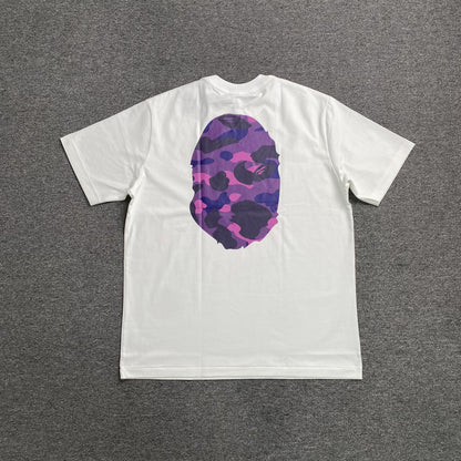 Remera Bape Camo Big Ape Head Blanca