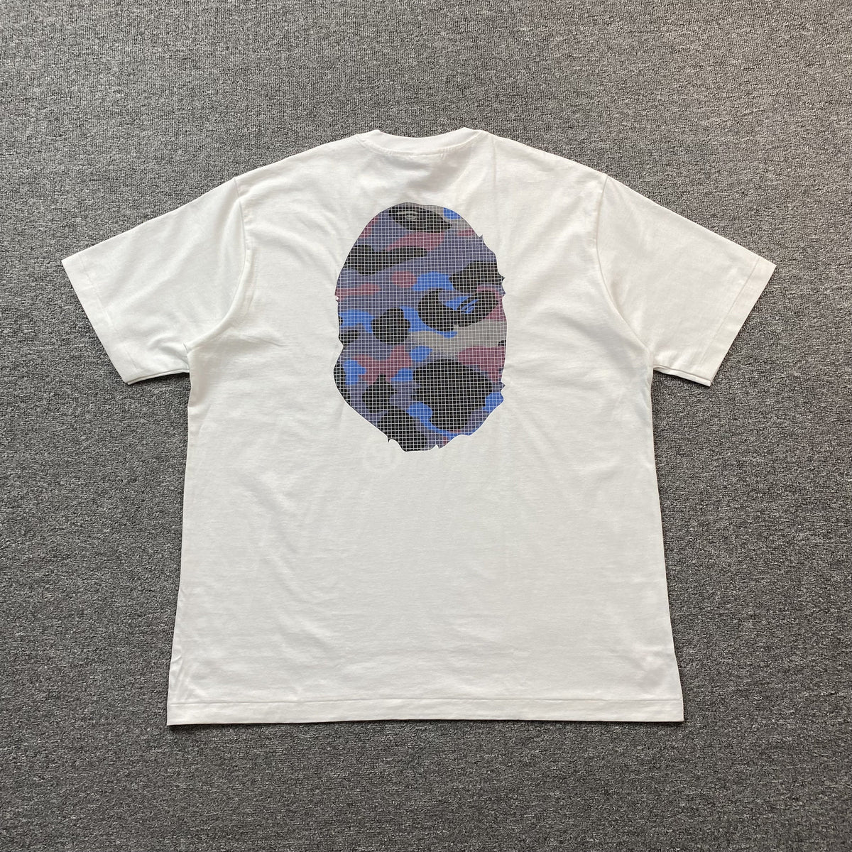 Remera Bape Camo Big Ape Head Blanca