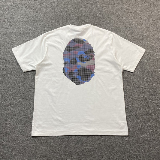 Remera Bape Camo Big Ape Head Blanca