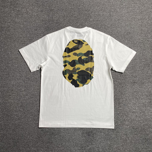 Remera Bape Camo Big Ape Head Blanca