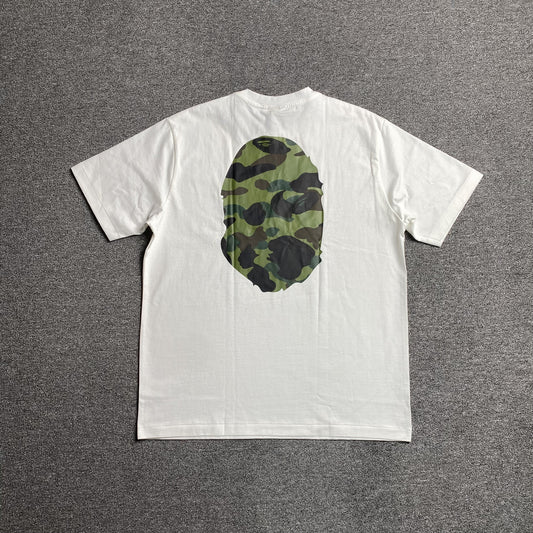 Remera Bape Camo Big Ape Head Blanca