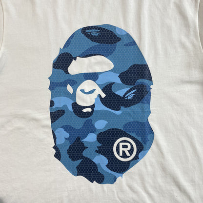 Remera Bape Camo Big Ape Head Blanca