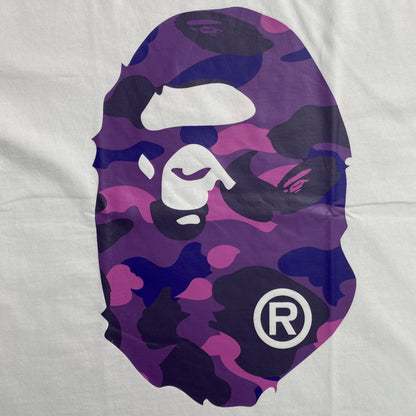 Remera Bape Camo Big Ape Head Blanca