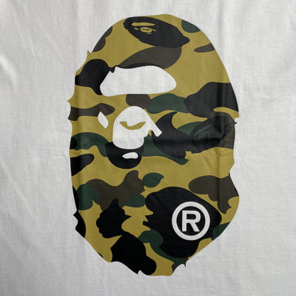 Remera Bape Camo Big Ape Head Blanca