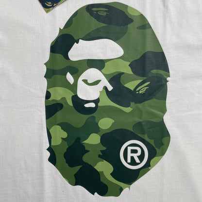 Remera Bape Camo Big Ape Head Blanca