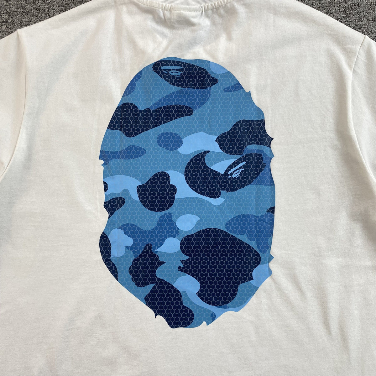 Remera Bape Camo Big Ape Head Blanca