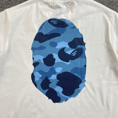 Remera Bape Camo Big Ape Head Blanca