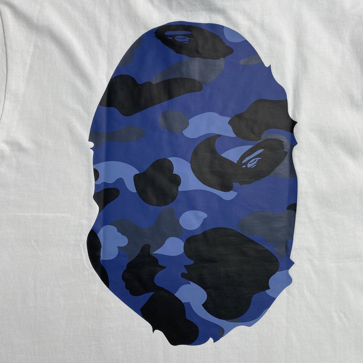 Remera Bape Camo Big Ape Head Blanca
