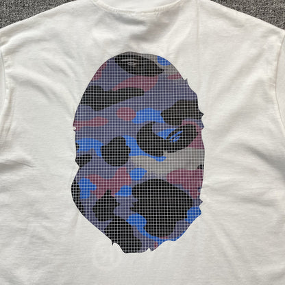 Remera Bape Camo Big Ape Head Blanca