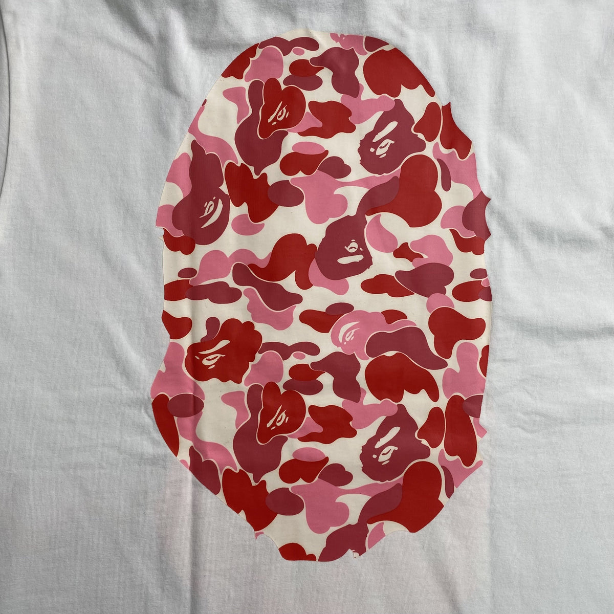 Remera Bape Camo Big Ape Head Blanca