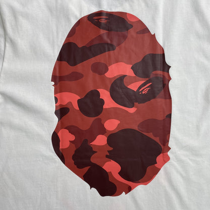 Remera Bape Camo Big Ape Head Blanca