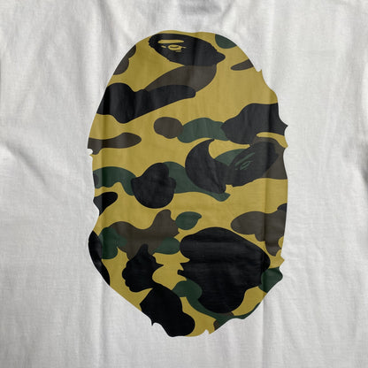 Remera Bape Camo Big Ape Head Blanca