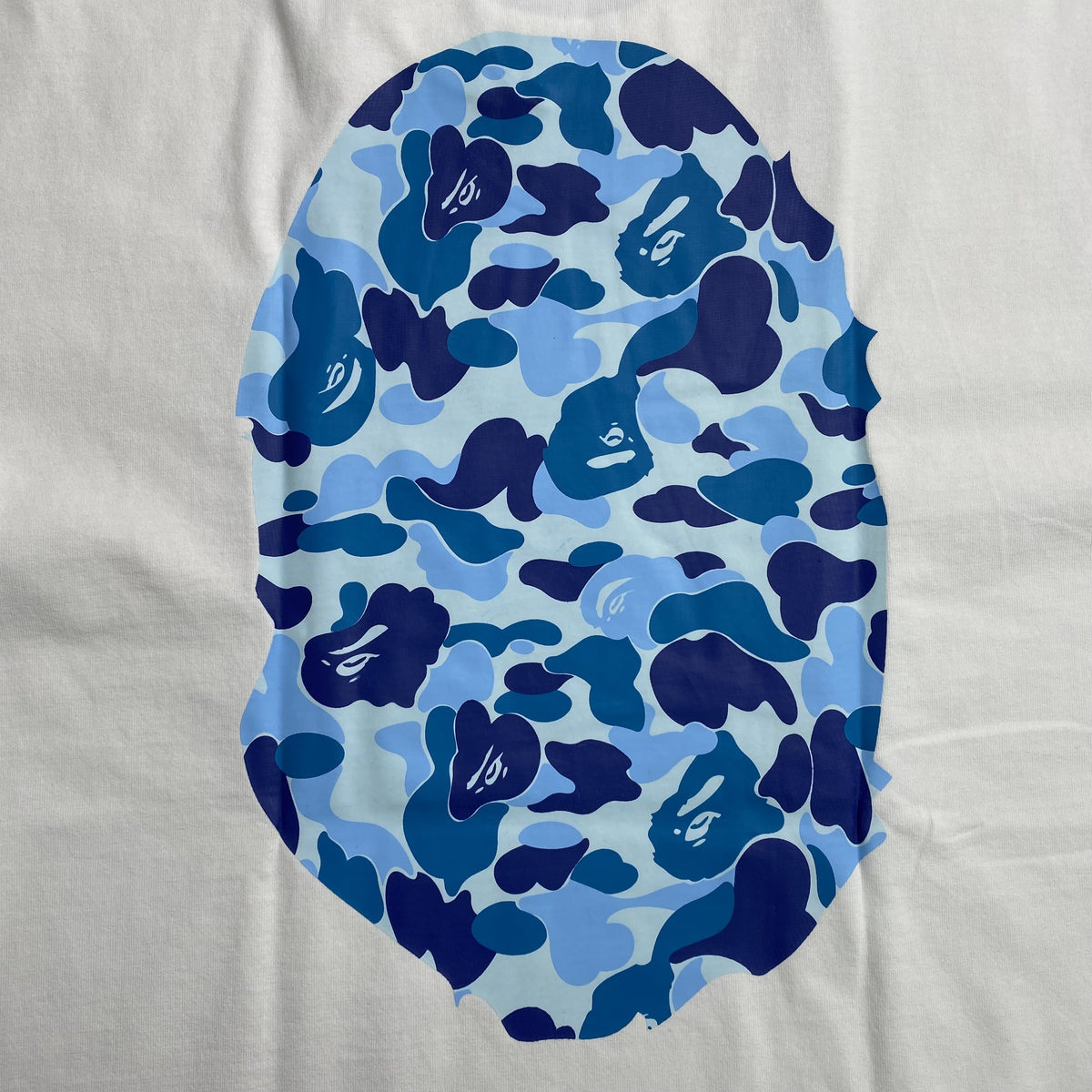 Remera Bape Camo Big Ape Head Blanca