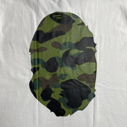 Remera Bape Camo Big Ape Head Blanca