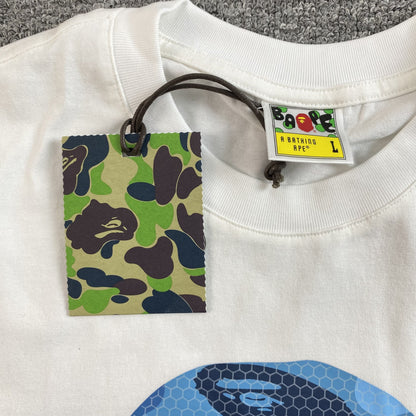 Remera Bape Camo Big Ape Head Blanca
