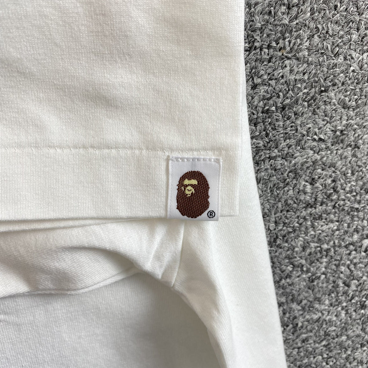 Remera Bape Camo Big Ape Head Blanca