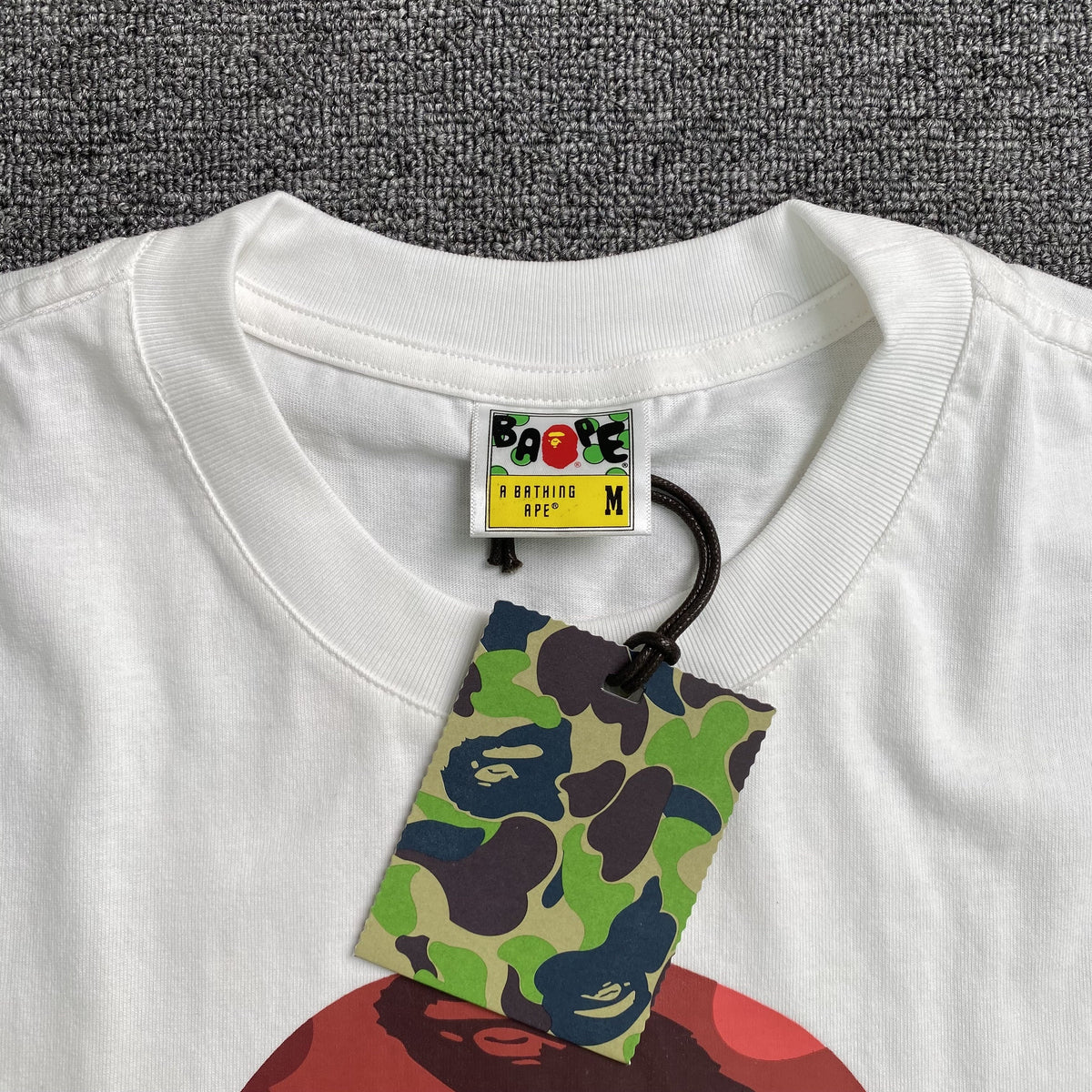 Remera Bape Camo Big Ape Head Blanca