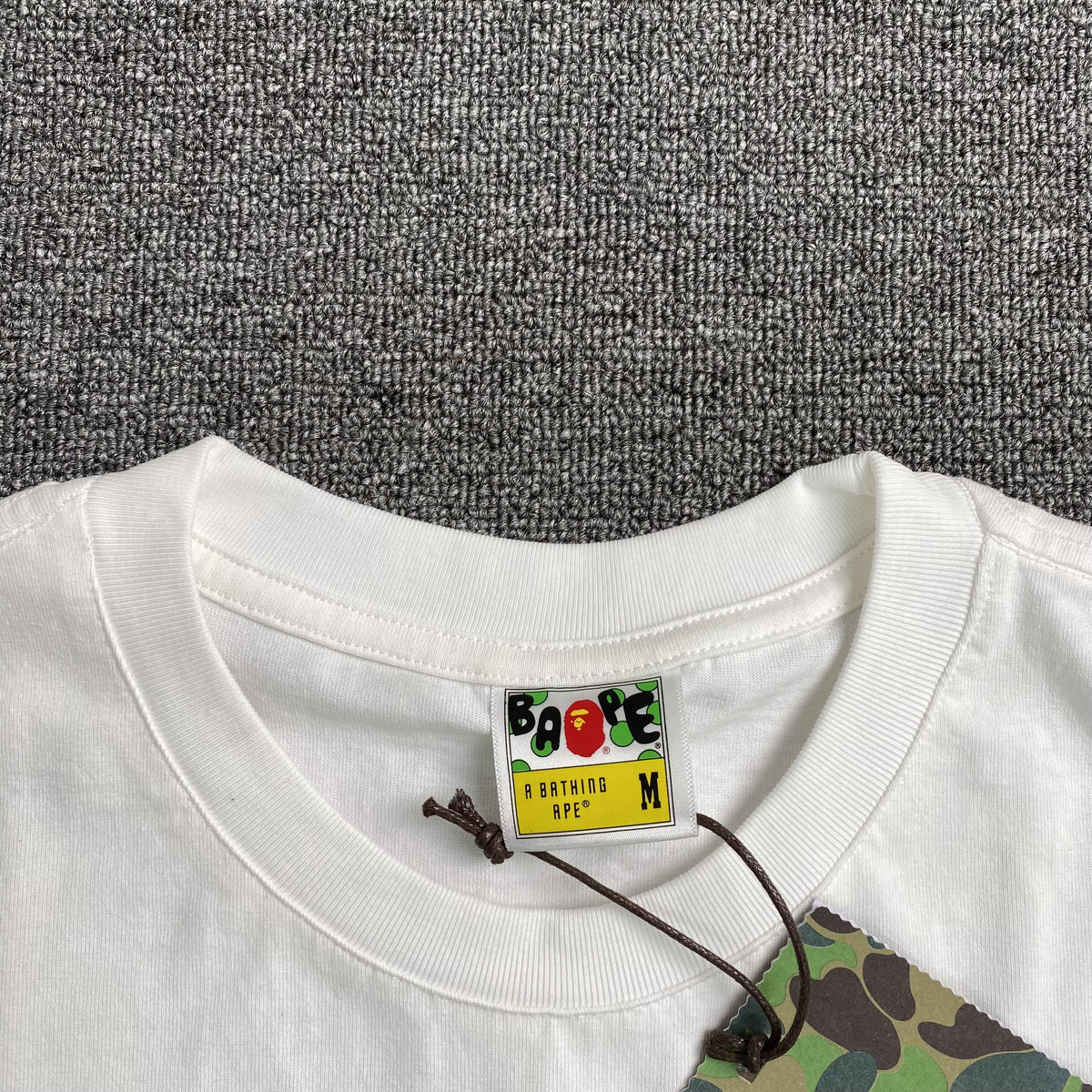 Remera Bape Camo Big Ape Head Blanca