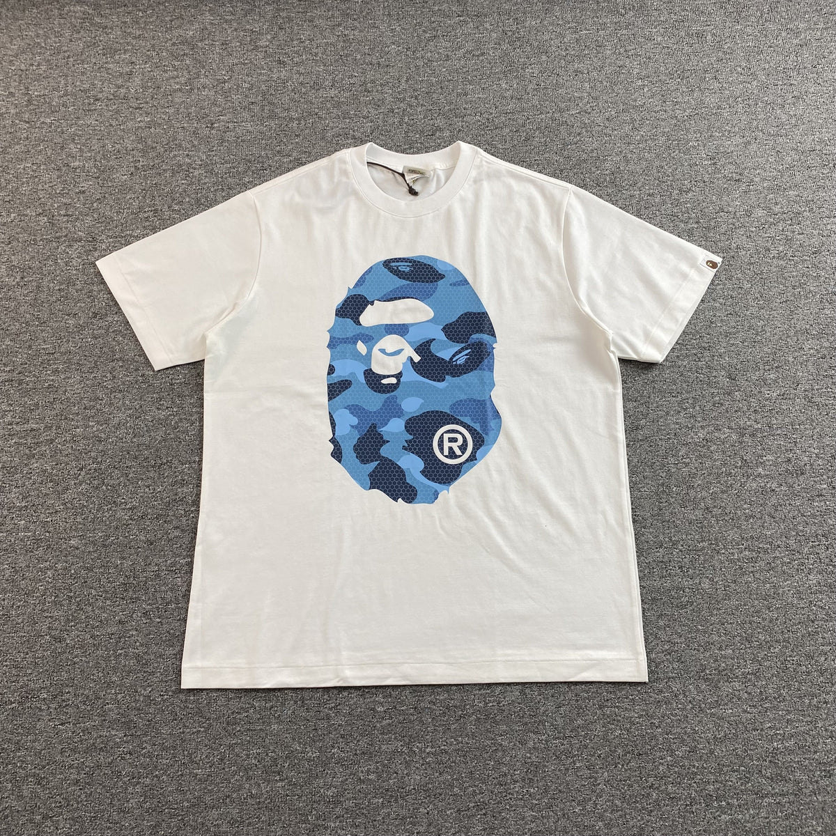 Remera Bape Camo Big Ape Head Blanca