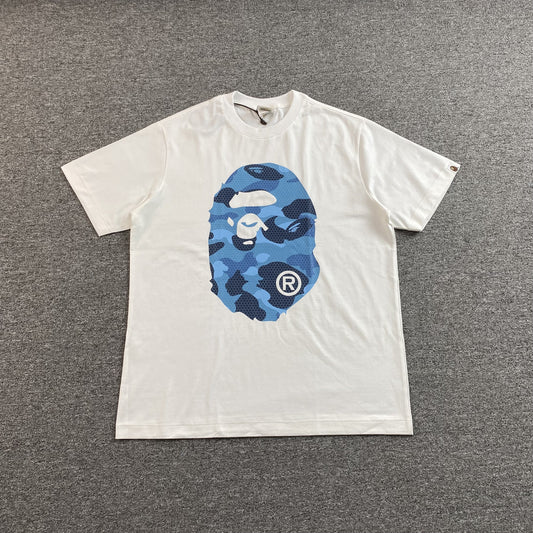 Remera Bape Camo Big Ape Head Blanca