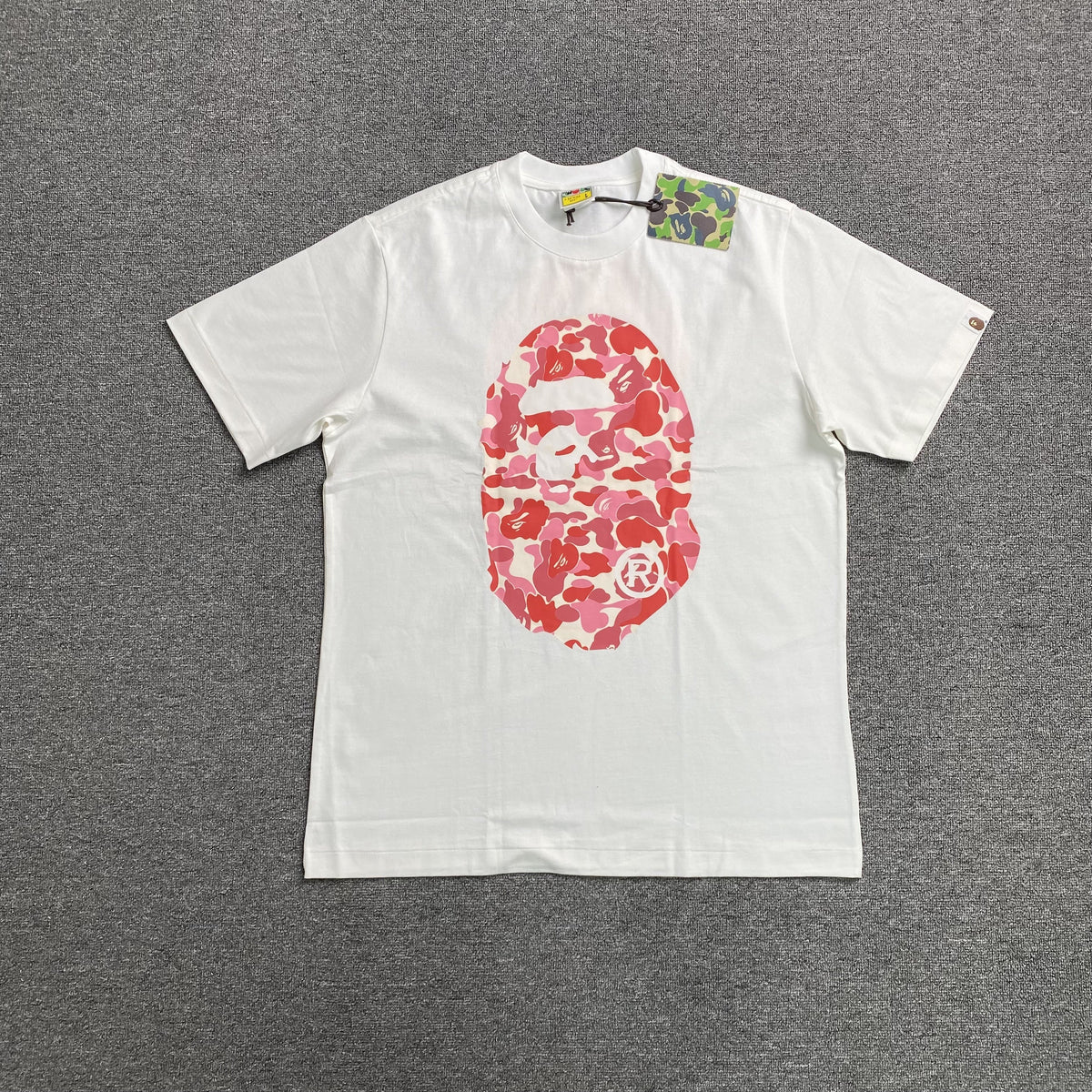 Remera Bape Camo Big Ape Head Blanca