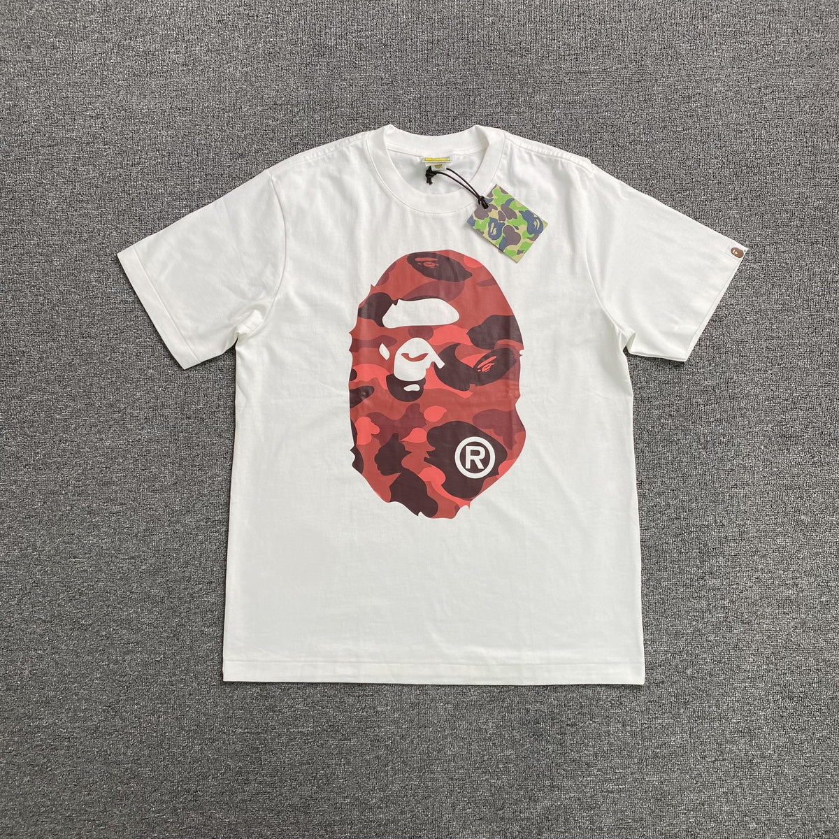 Remera Bape Camo Big Ape Head Blanca