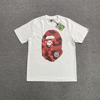 Remera Bape Camo Big Ape Head Blanca