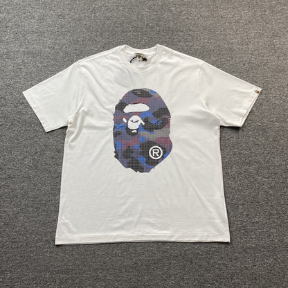 Remera Bape Camo Big Ape Head Blanca