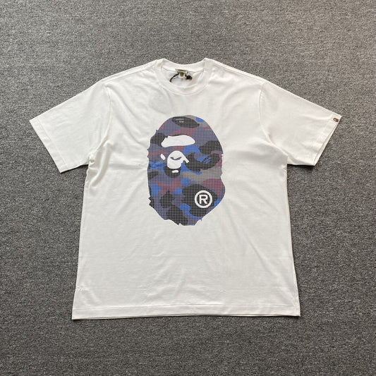 Remera Bape Camo Big Ape Head Blanca