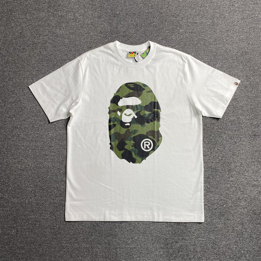 Remera Bape Camo Big Ape Head Blanca