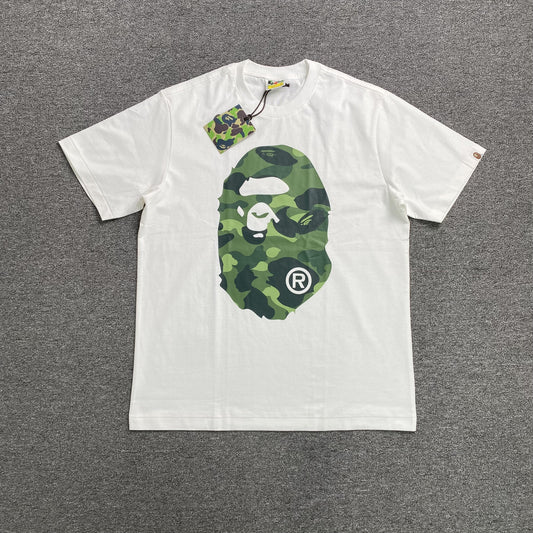 Remera Bape Camo Big Ape Head Blanca