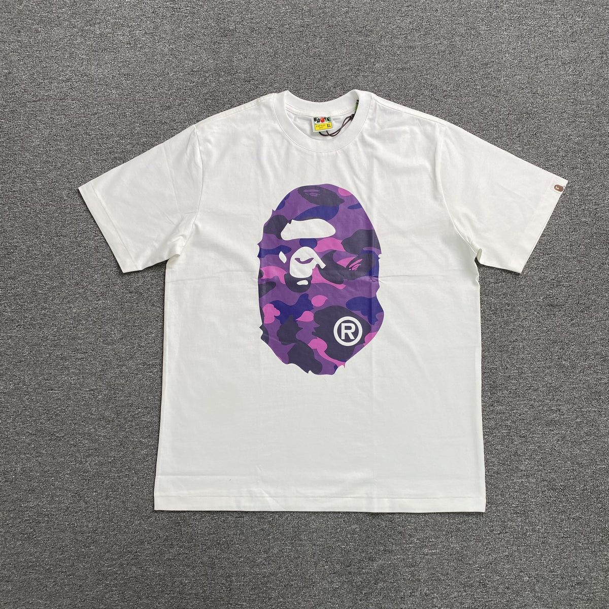 Remera Bape Camo Big Ape Head Blanca