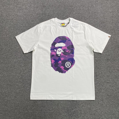 Remera Bape Camo Big Ape Head Blanca