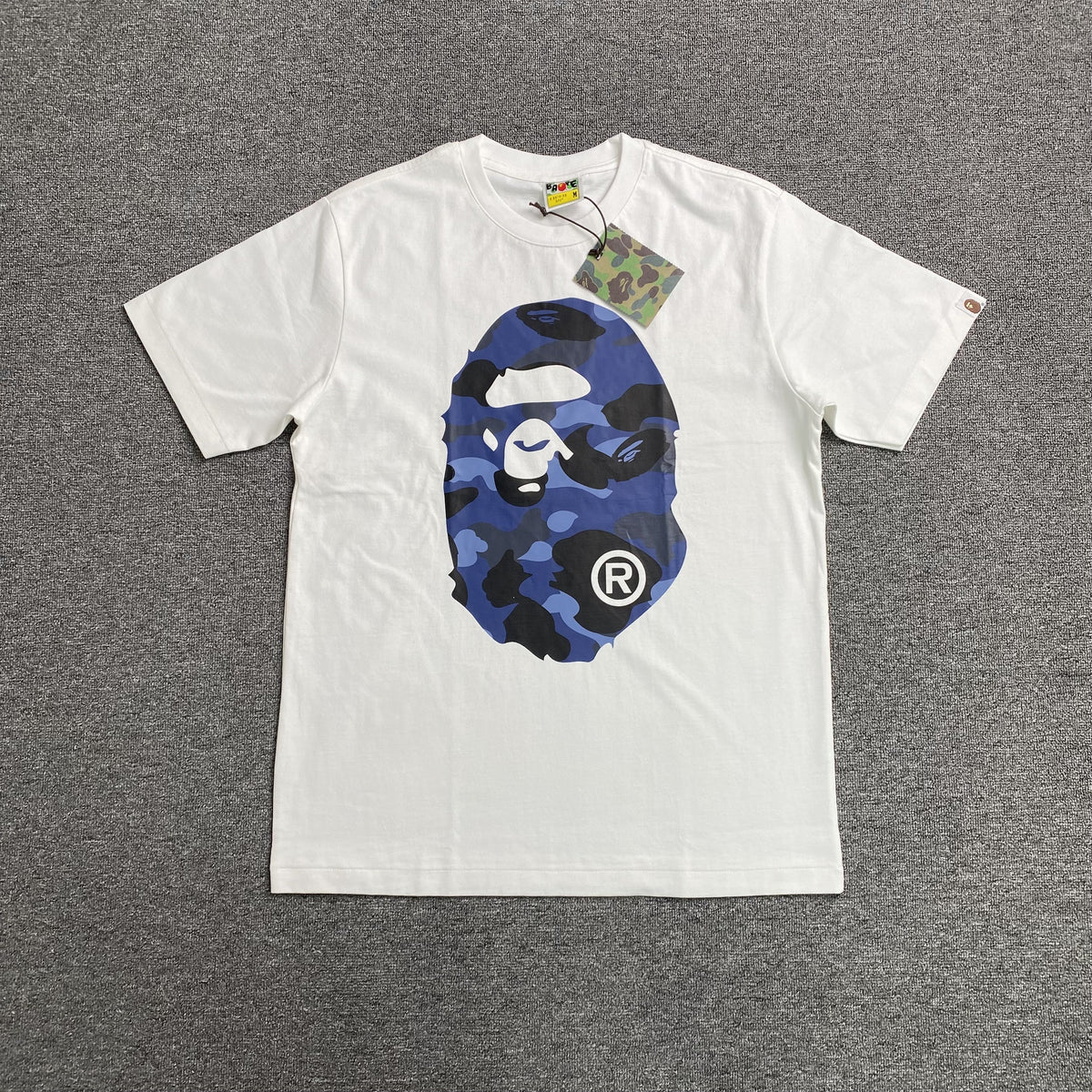 Remera Bape Camo Big Ape Head Blanca