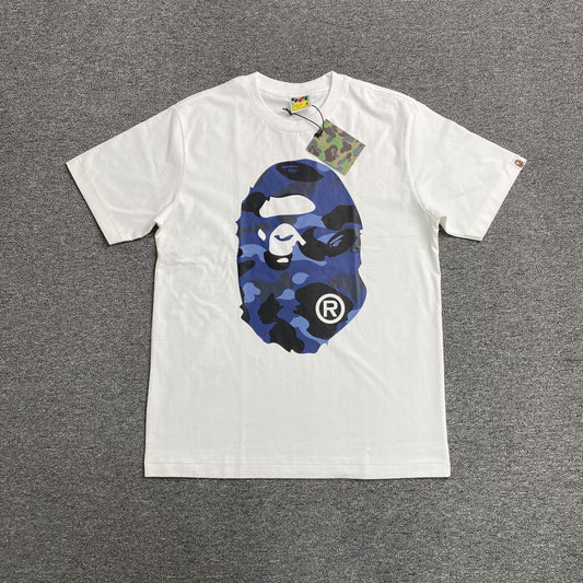 Remera Bape Camo Big Ape Head Blanca