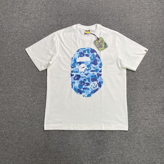 Remera Bape Camo Big Ape Head Blanca