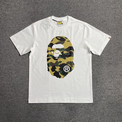 Remera Bape Camo Big Ape Head Blanca
