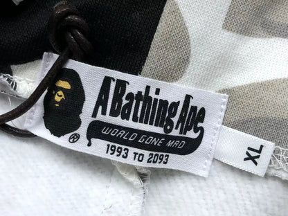 Campera Bape City Camo Half Shark Full Zip Negra Blanca
