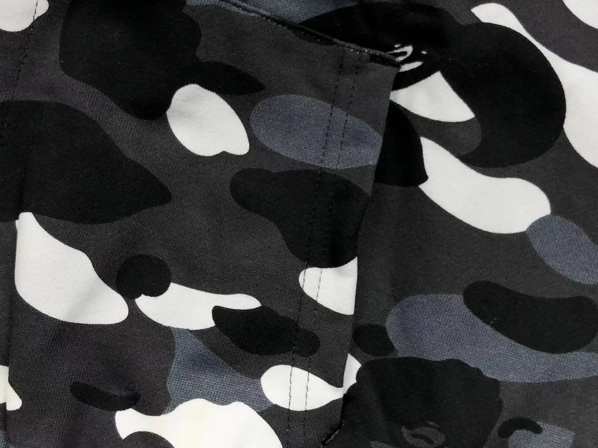 Campera Bape City Camo Shark Wide Full Zip Double Negra