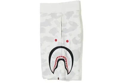 Bape City Camo Side Shark Sweat Shorts Blanco