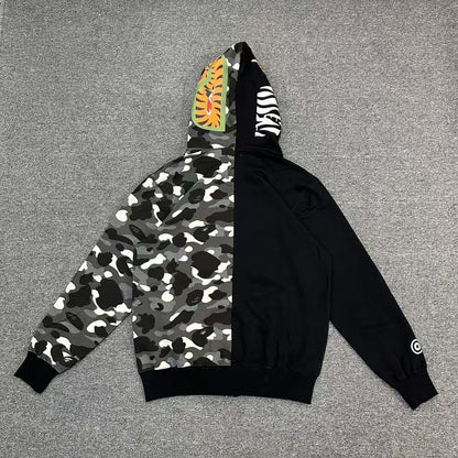 Campera Bape City Camo Tiger Shark Negra