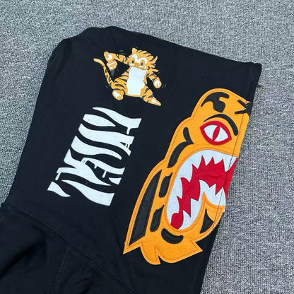 Campera Bape City Camo Tiger Shark Negra
